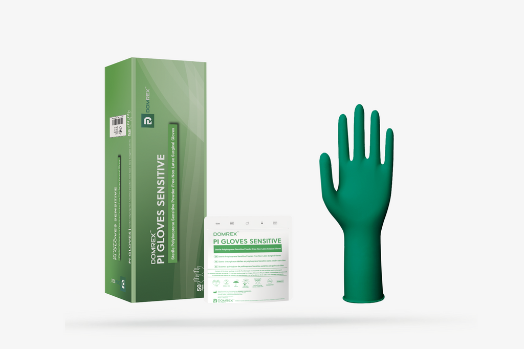 PI Surgical Gloves Sensitive | Sterile, polyisoprene, non-latex | DOMREX